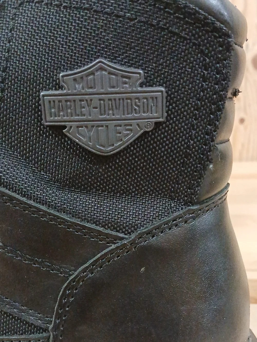 Harley-Davidson Black Lace-Up Side-Zip Work Boots Size 12